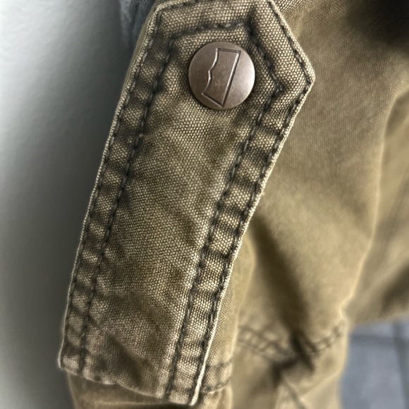 Levi's “CEO” Men Green Sherpa Lined Hooded Trucker Jacket Medium Bomber Carhartt - Picture 7 of 7